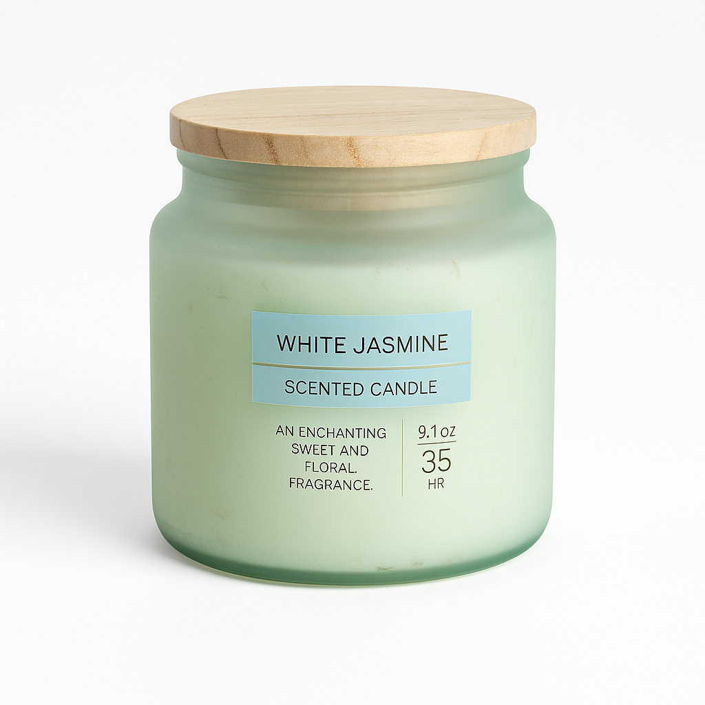 White Jasmine Scented Candles