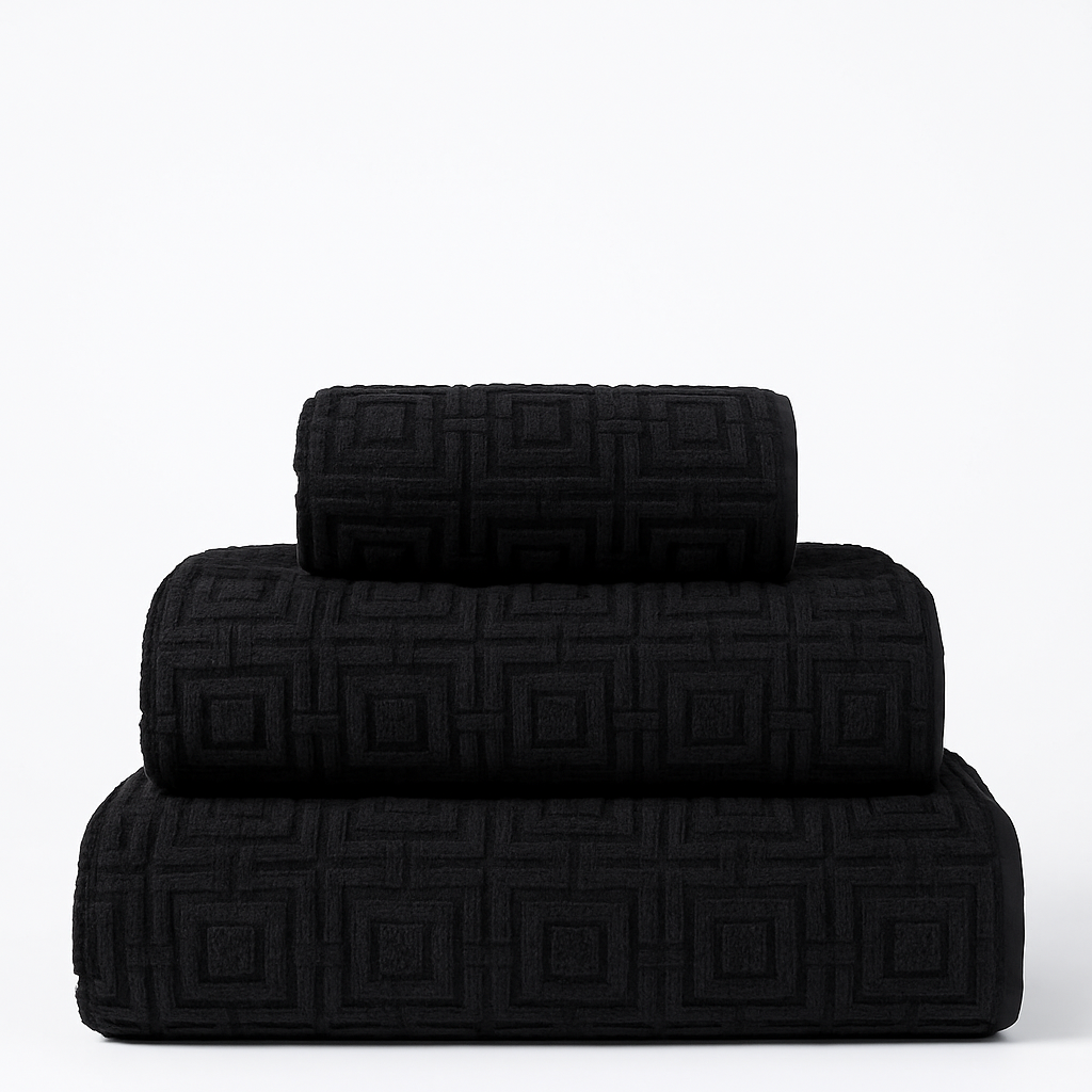 M&S Kelly Hoppen Ultimate Turkish Cotton Geometric Bath Sheet