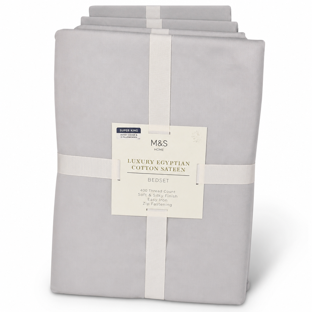 M&S Home Luxury Egyptian Cotton Sateen Bedset