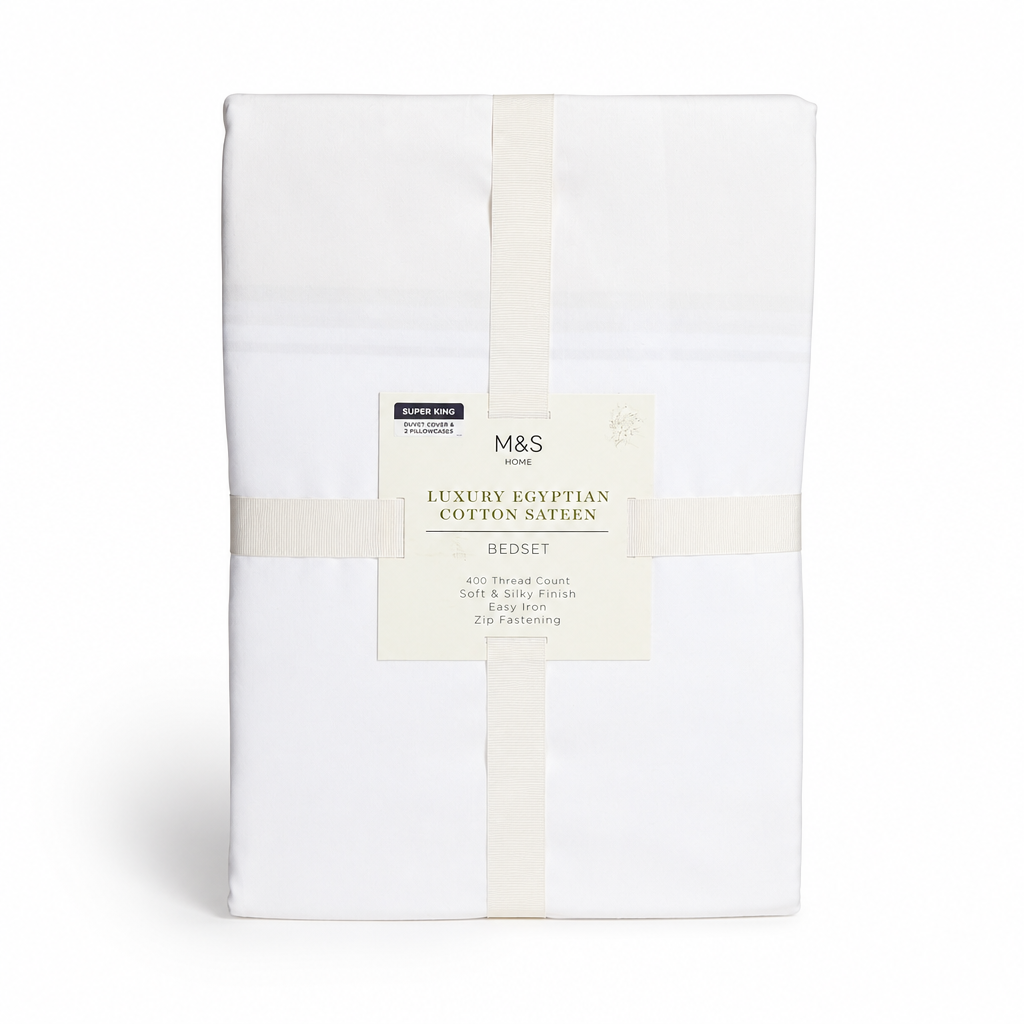 M&S Home Luxury Egyptian Cotton Sateen Bedset