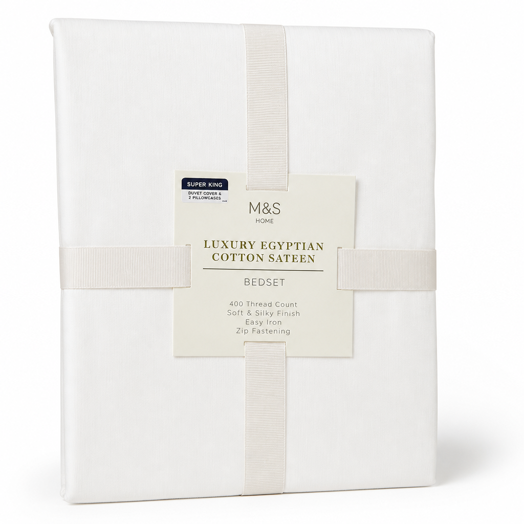 M&S Home Luxury Egyptian Cotton Sateen Bedset