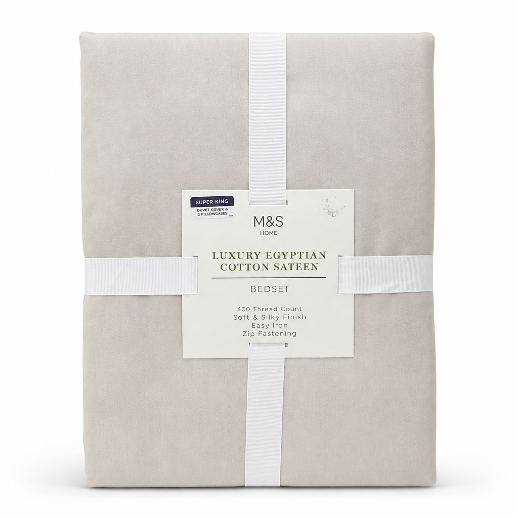 M&S Home Luxury Egyptian Cotton Sateen Bedset