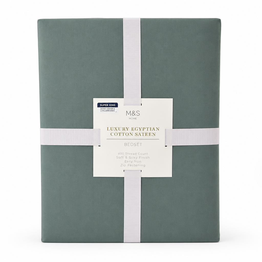 M&S Home Luxury Egyptian Cotton Sateen Bedset