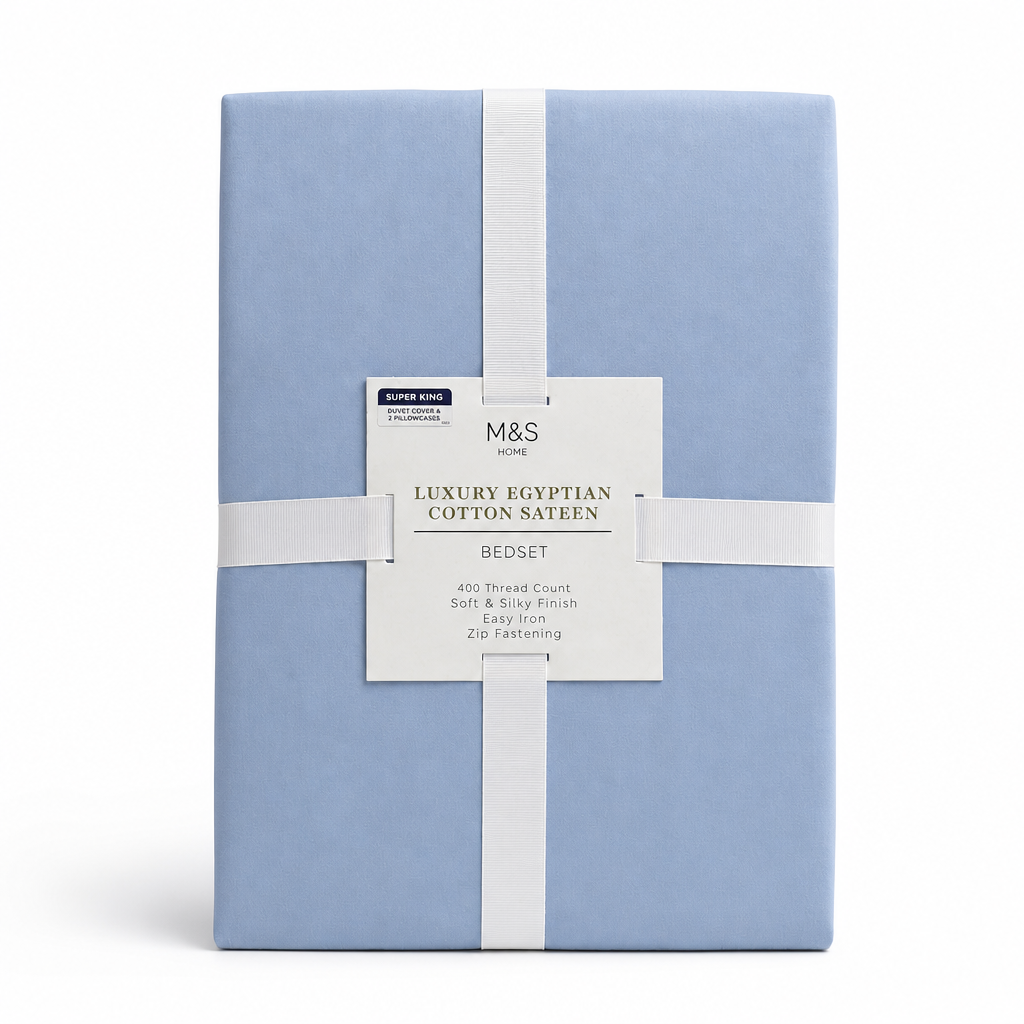 M&S Home Luxury Egyptian Cotton Sateen Bedset