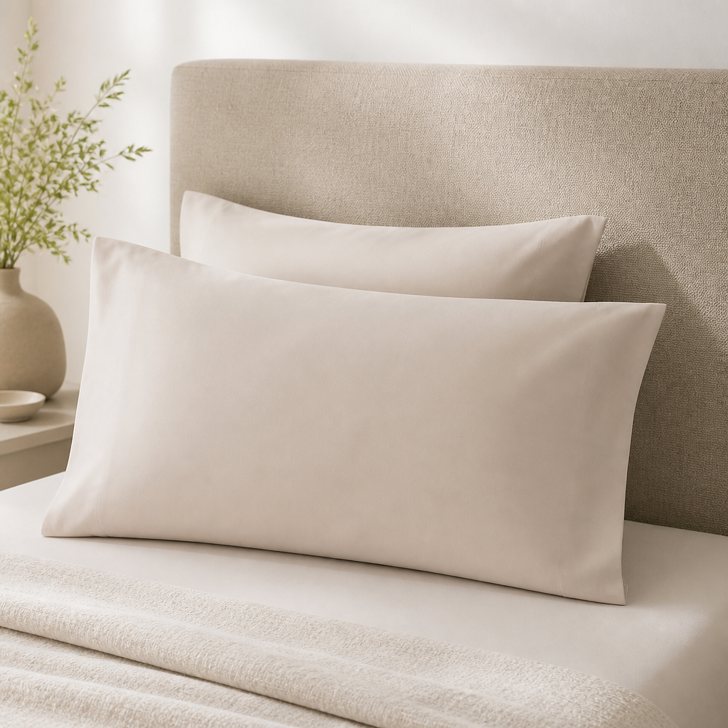 M&S Home Luxury Egyptian Cotton Sateen 2 Pack Pillowcases — view 2