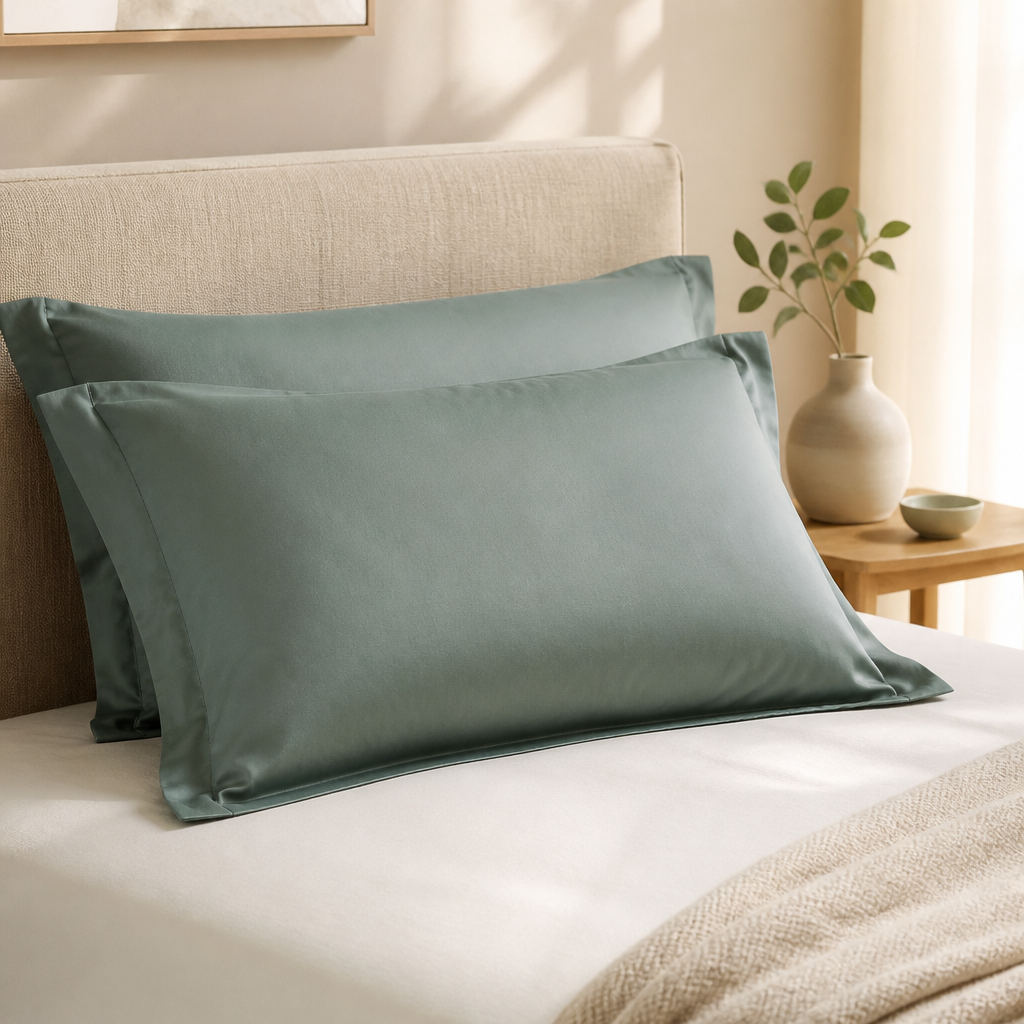 M&S Home Luxury Egyptian Cotton Sateen 2 Pack Pillowcases — view 2