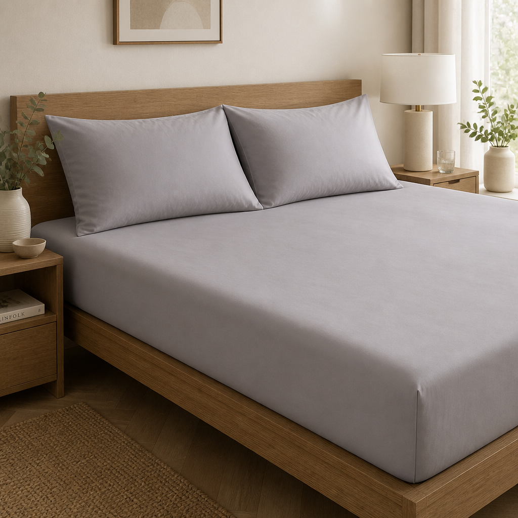 M&S Home Luxury Egyptian Cotton Sateen Extra Deep Fitted Sheet — view 3