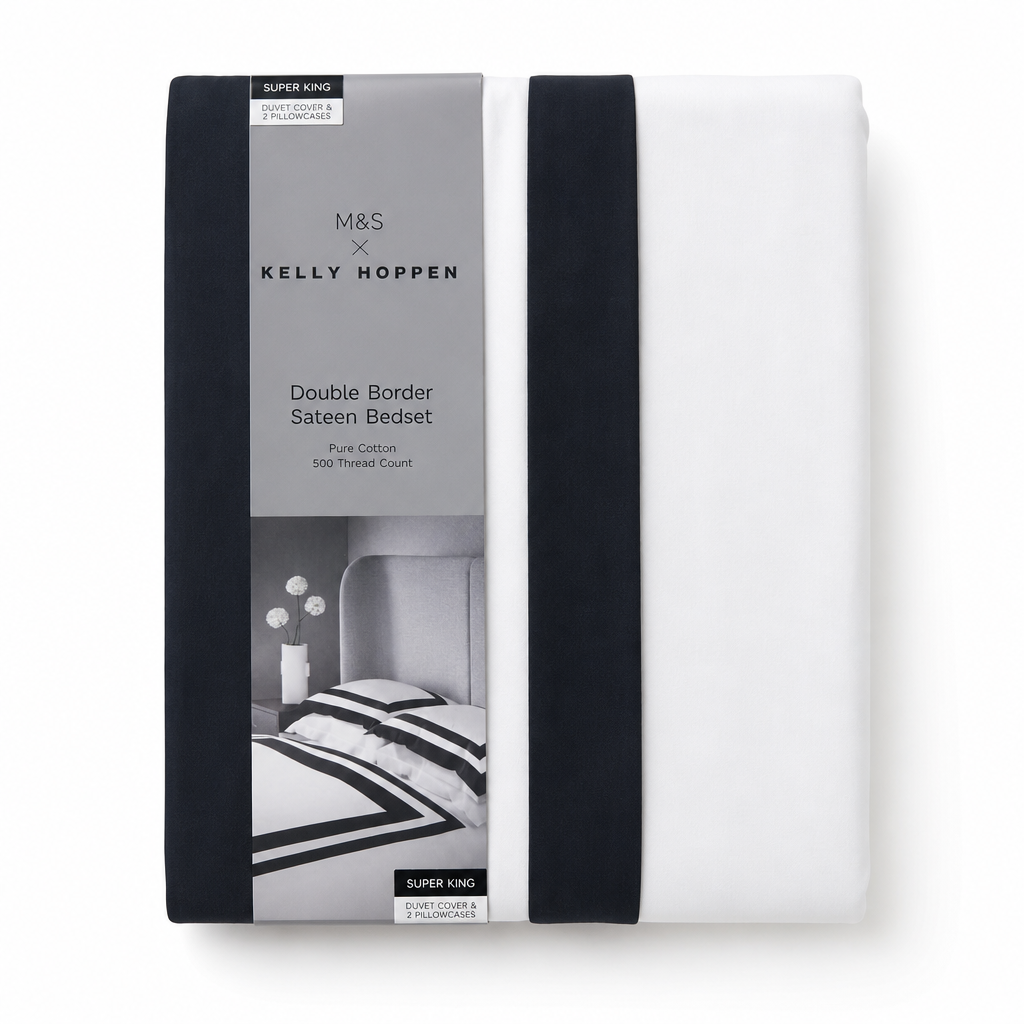 M&S X Kelly Hoppen Sateen Bedset