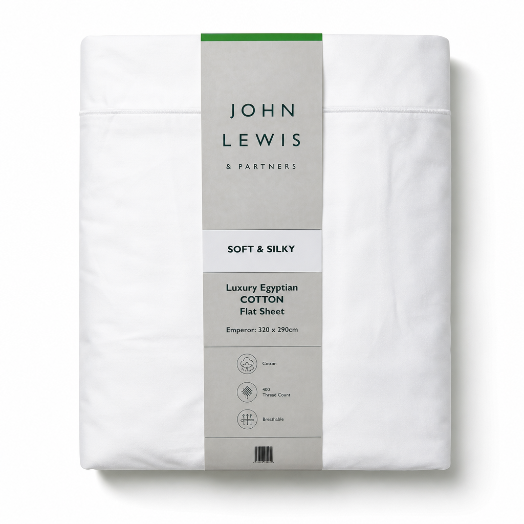 John Lewis Soft & Silky luxury Flat Sheet
