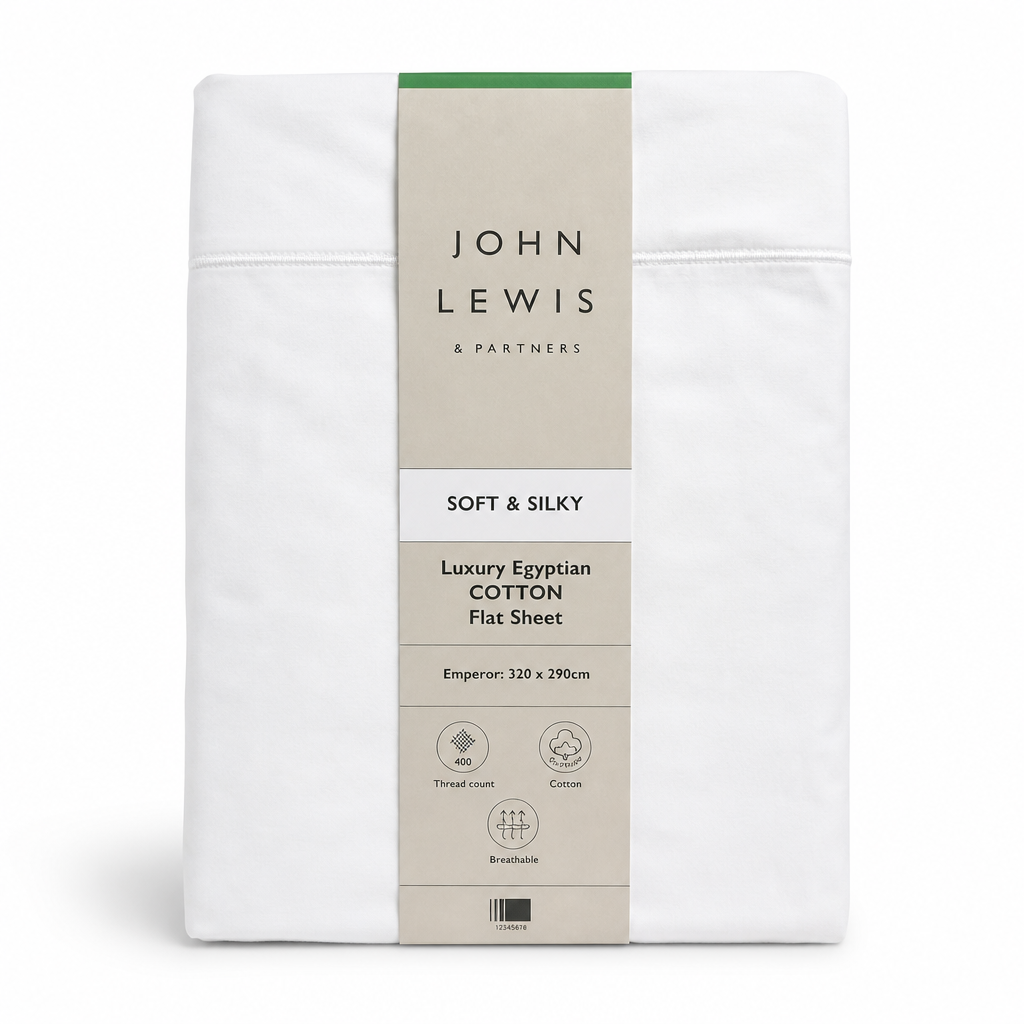 John Lewis Soft & Silky luxury Flat Sheet