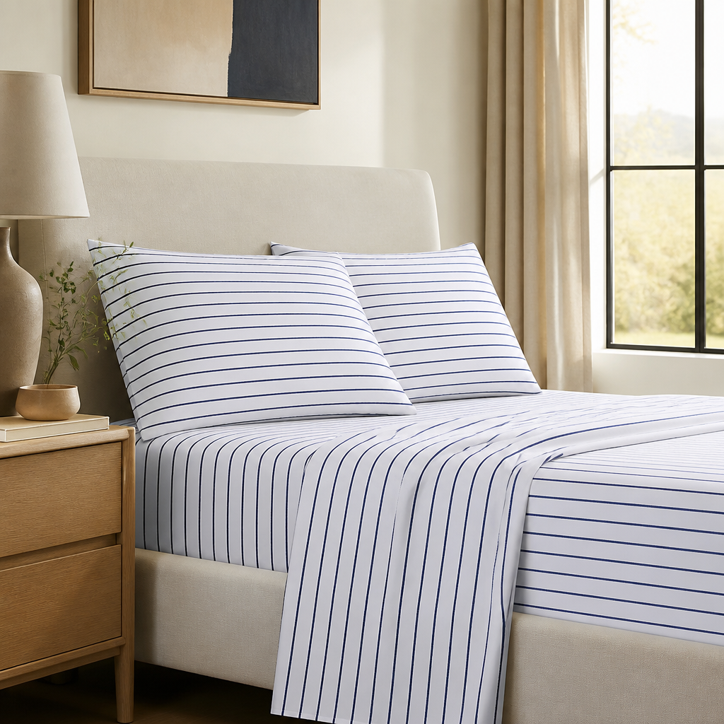 Lauren Ralph Lauren Lauren Ralph Lauren Spencer Stripe Sheet Set, King Bedding