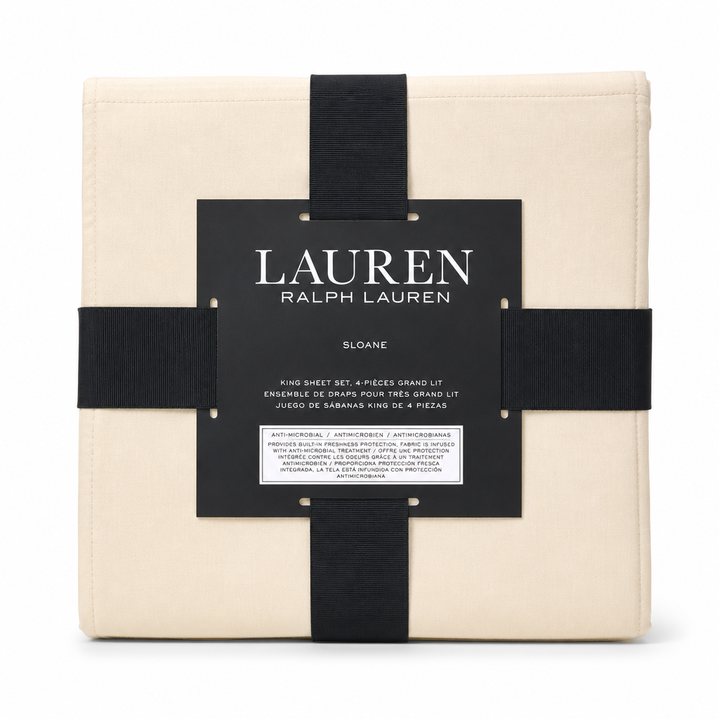 Lauren Ralph Lauren Lauren Ralph Lauren Sloane Anti-Microbial 4-Pc. Sheet Set, King Bedding — view 2