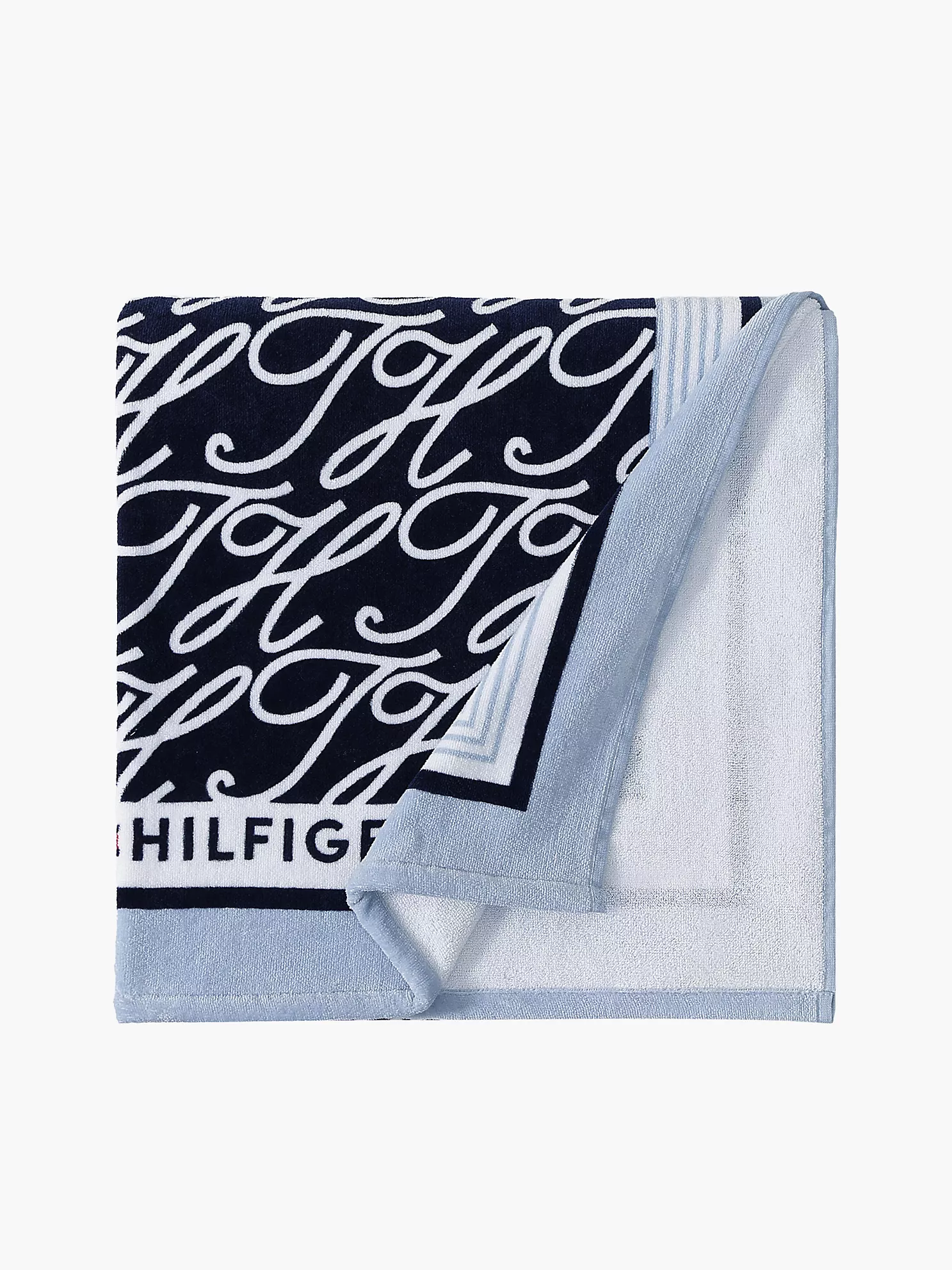 Tommy Hilfiger Allover Script Monogram Beach Towel — view 3