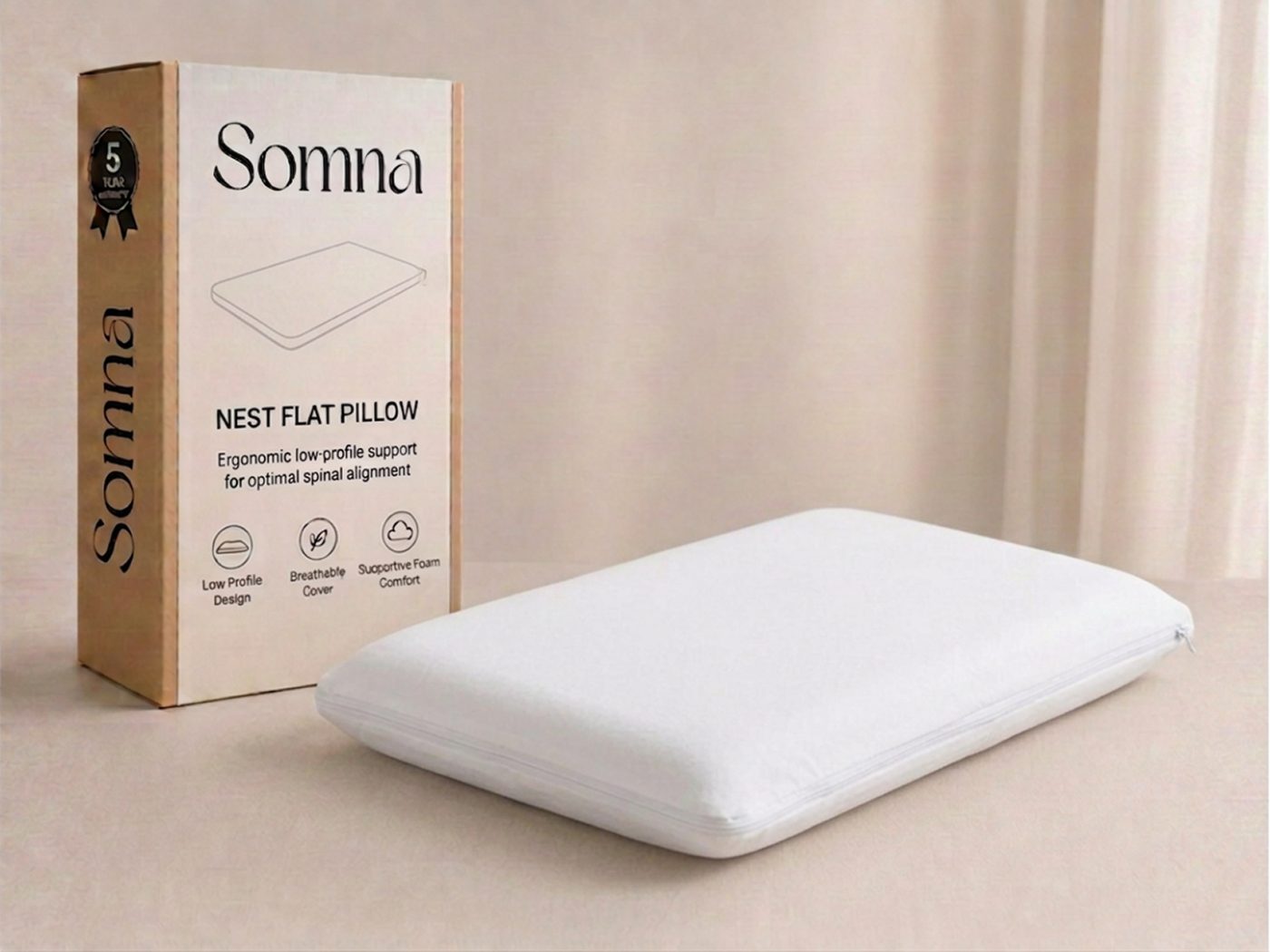Somna Nest - Flat Pillow