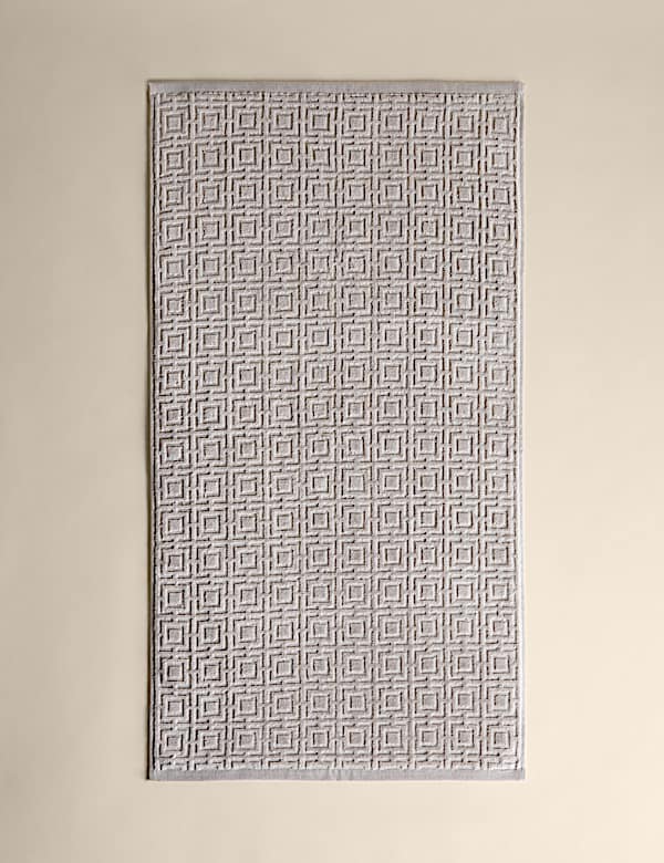 M&S Kelly Hoppen Ultimate Turkish Cotton Geometric Bath Towel — view 3