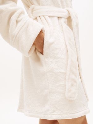 Tommy Hilfiger Plaid Logo Plush Robe — view 2