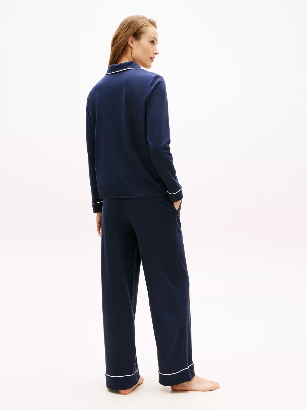 Tommy Hilfiger Long Sleeve Shirt & Pant Sleep Set — view 3