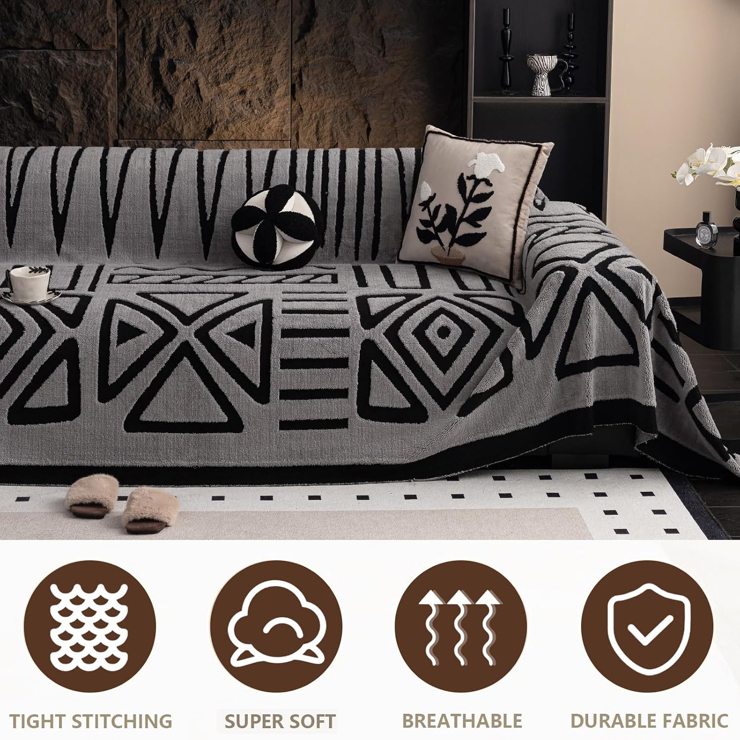 Somna Boho Chenille Throw — view 4