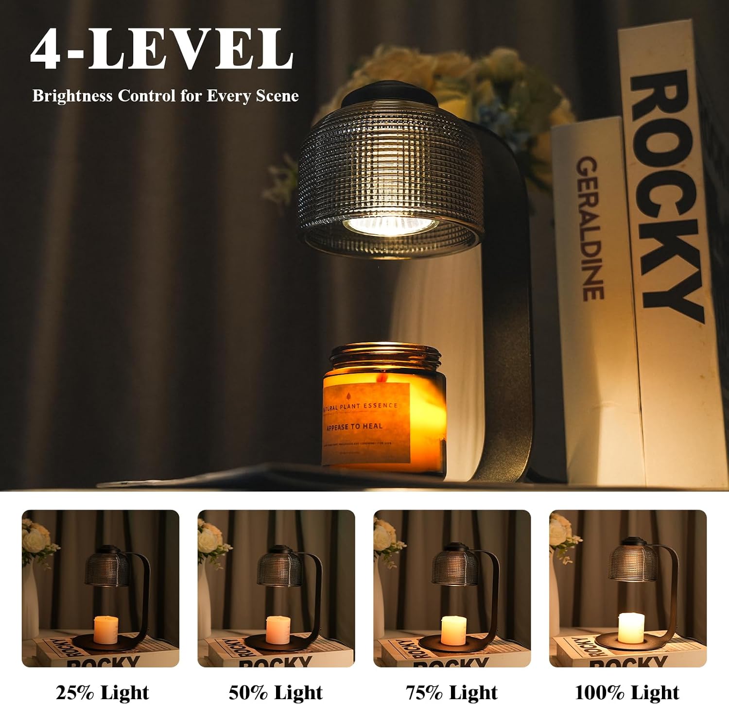 Dimmable Candle Warmer Lamp with Timer — view 2