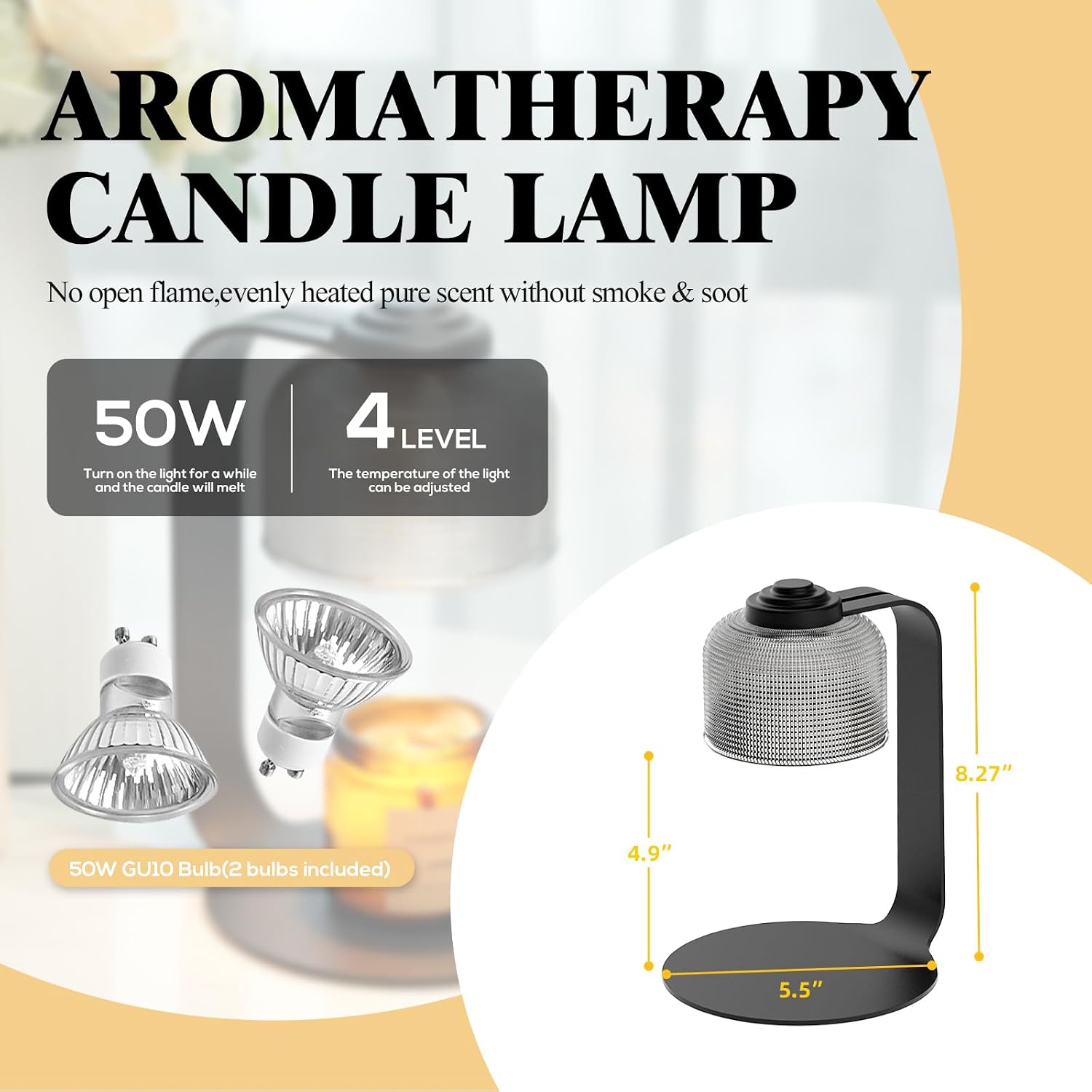 Dimmable Candle Warmer Lamp with Timer — view 3
