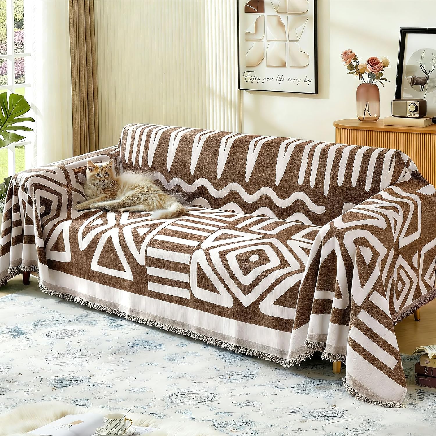 Somna Chenille Boho Sofa Cover
