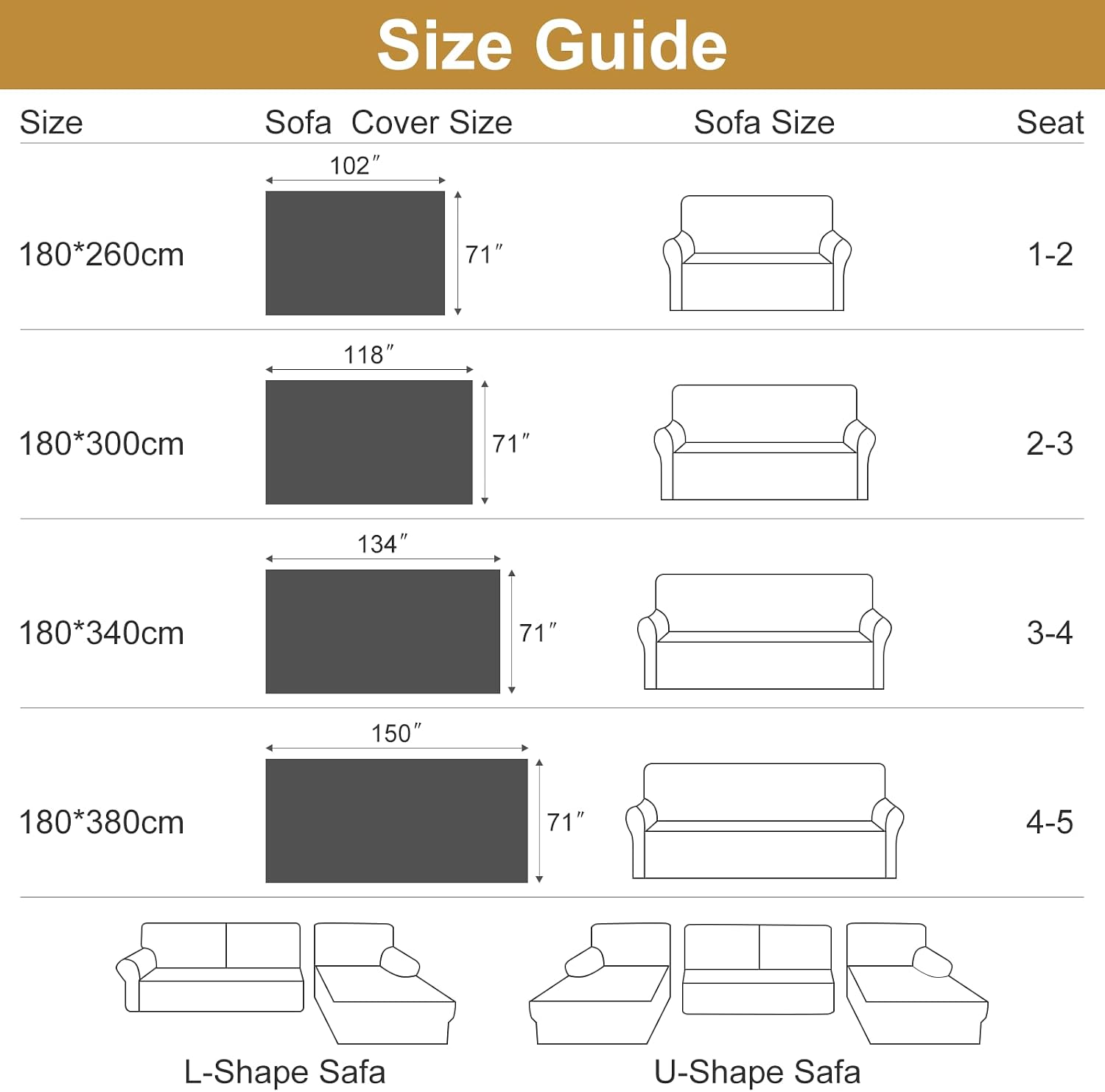 Somna Chenille Sofa Cover Khaki — view 2
