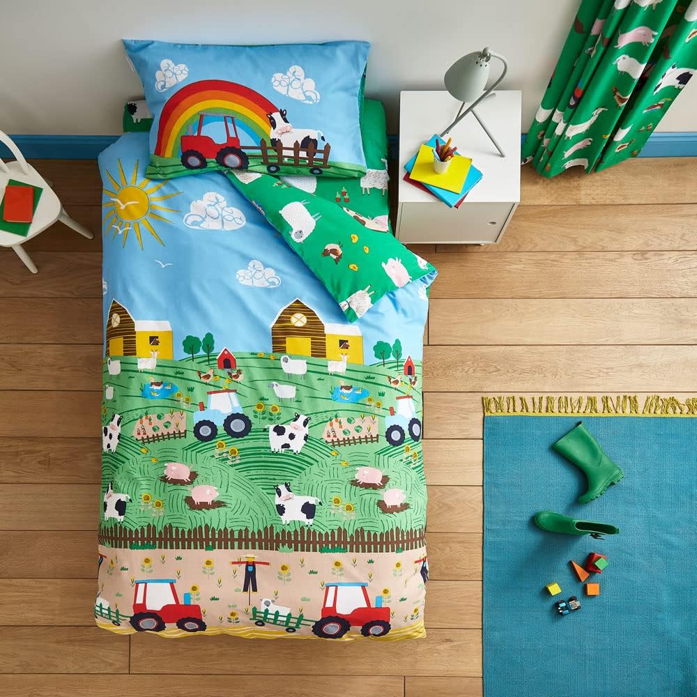 CL Farmyard Animals Duvet Set - Double