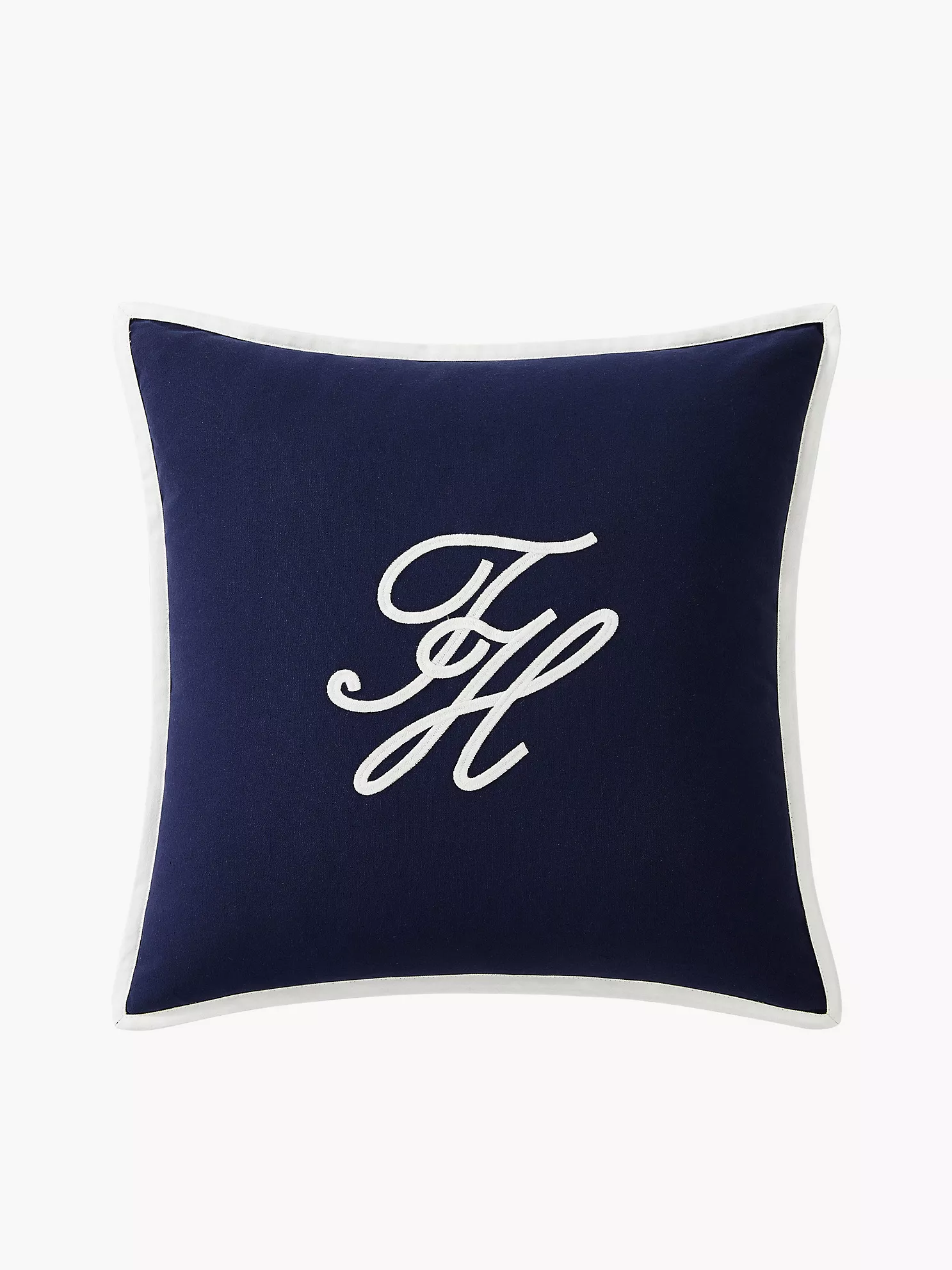 Tommy Hilfiger Monogram Cotton Accent Pillow