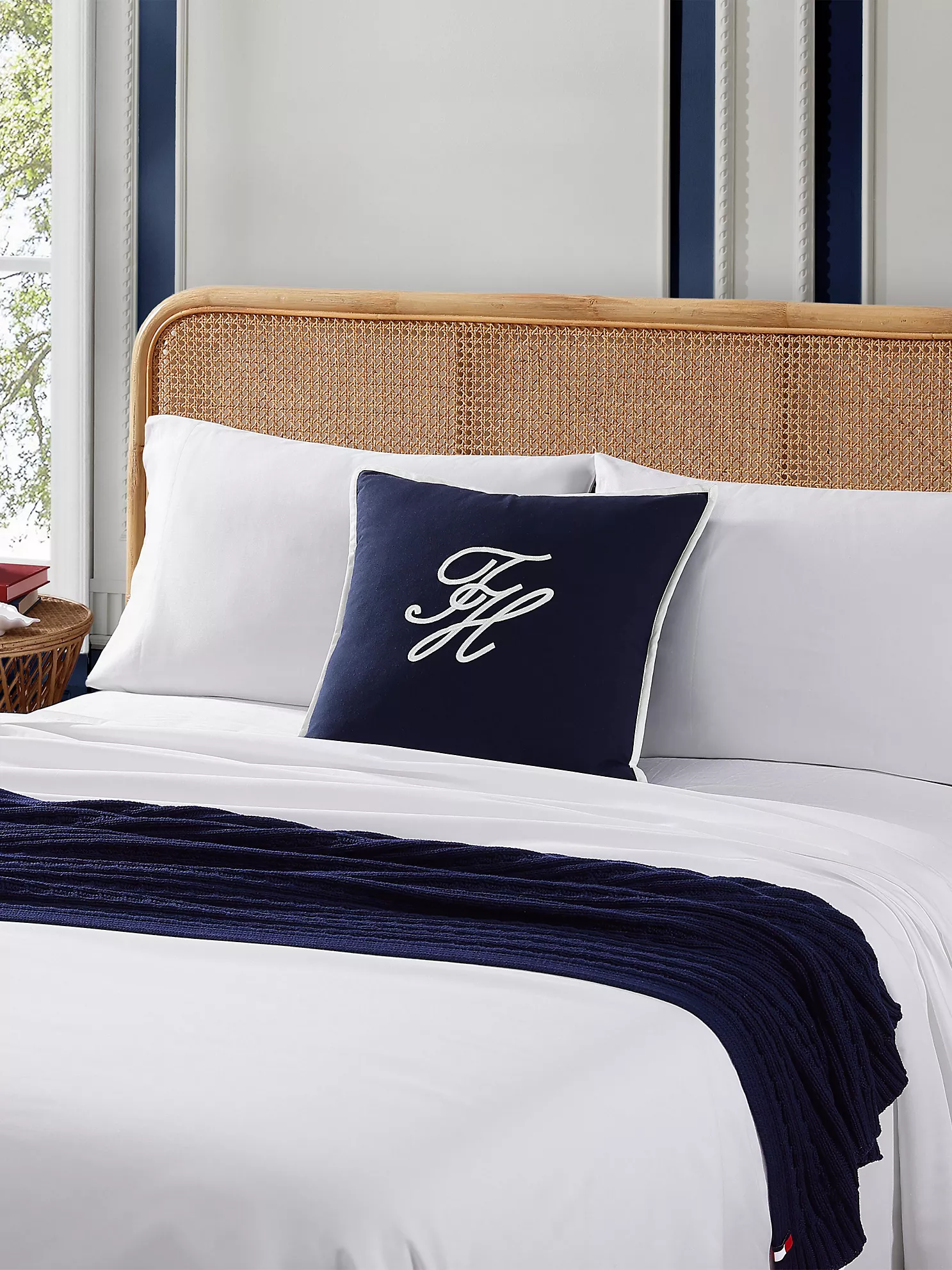 Tommy Hilfiger Monogram Cotton Accent Pillow — view 4