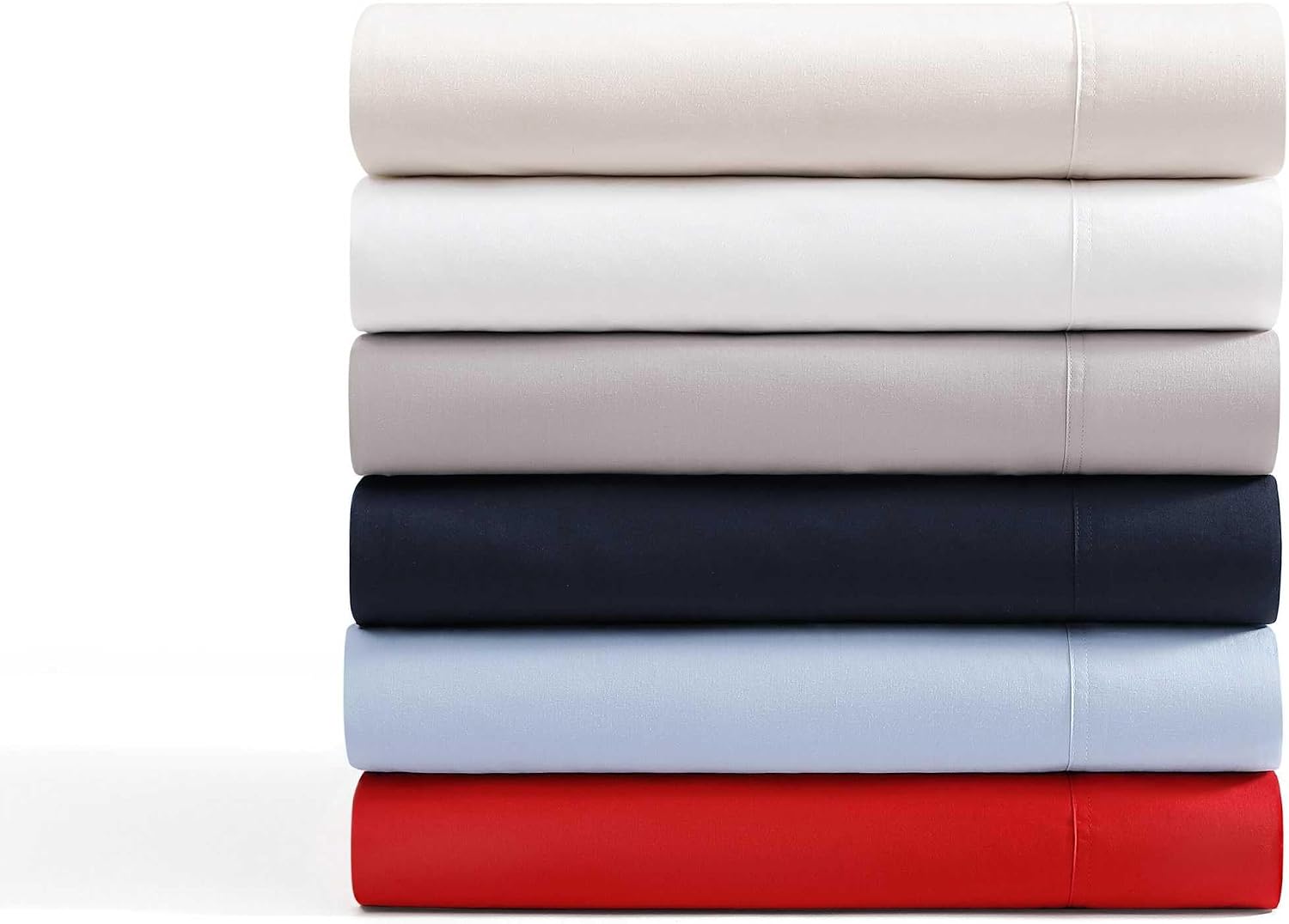 Tommy Hilfiger TH Solid 3-Piece Navy Cotton King Sheet Set — view 7
