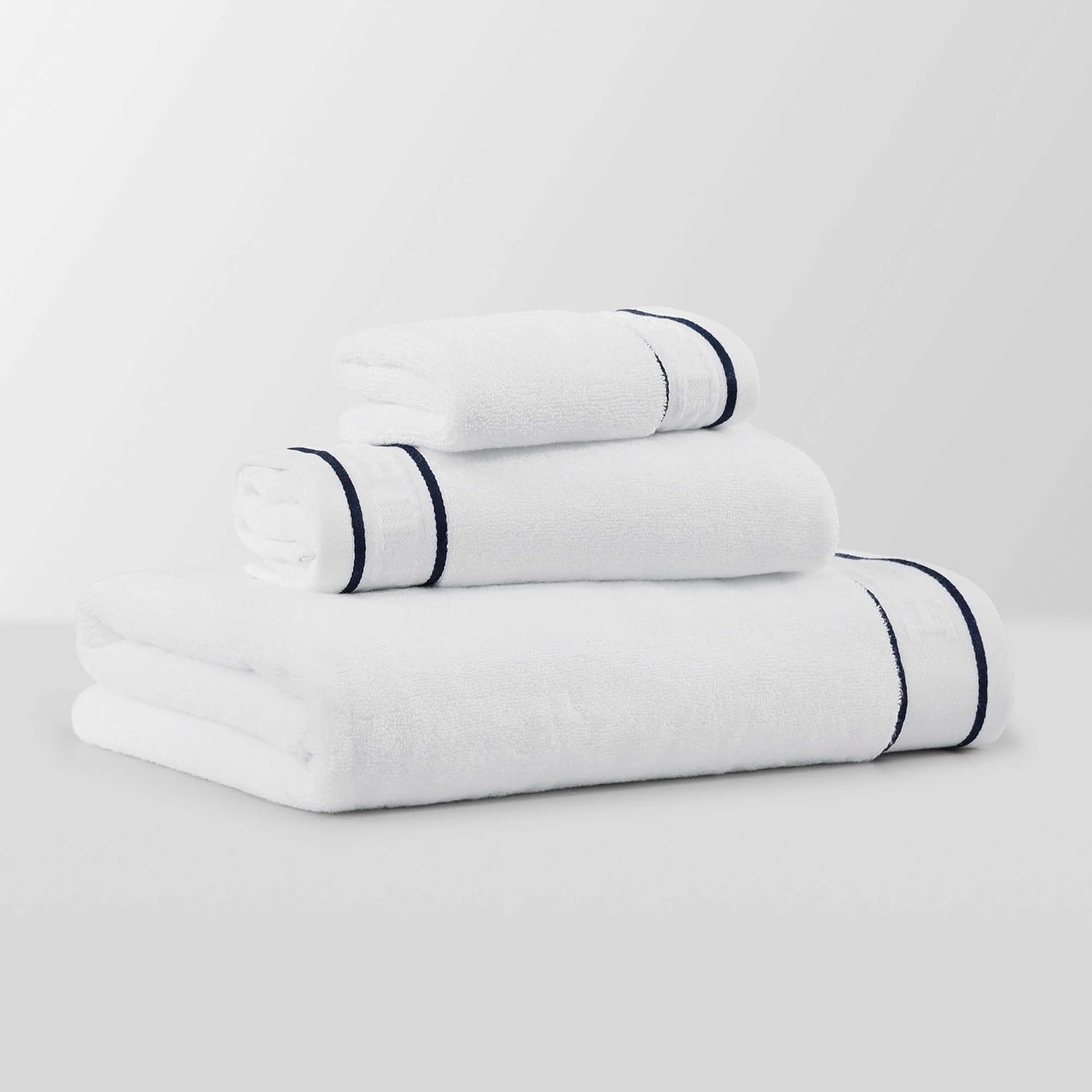 Tommy Hilfiger TH Legacy White 6-Piece Terry Cotton Towel Set — view 3
