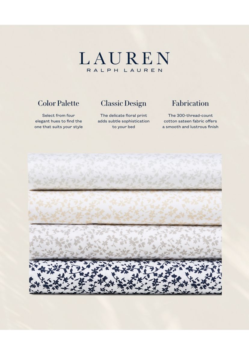 Lauren Ralph Lauren Lauren Ralph Lauren Spencer Leaf Sheet Set, King Bedding — view 2