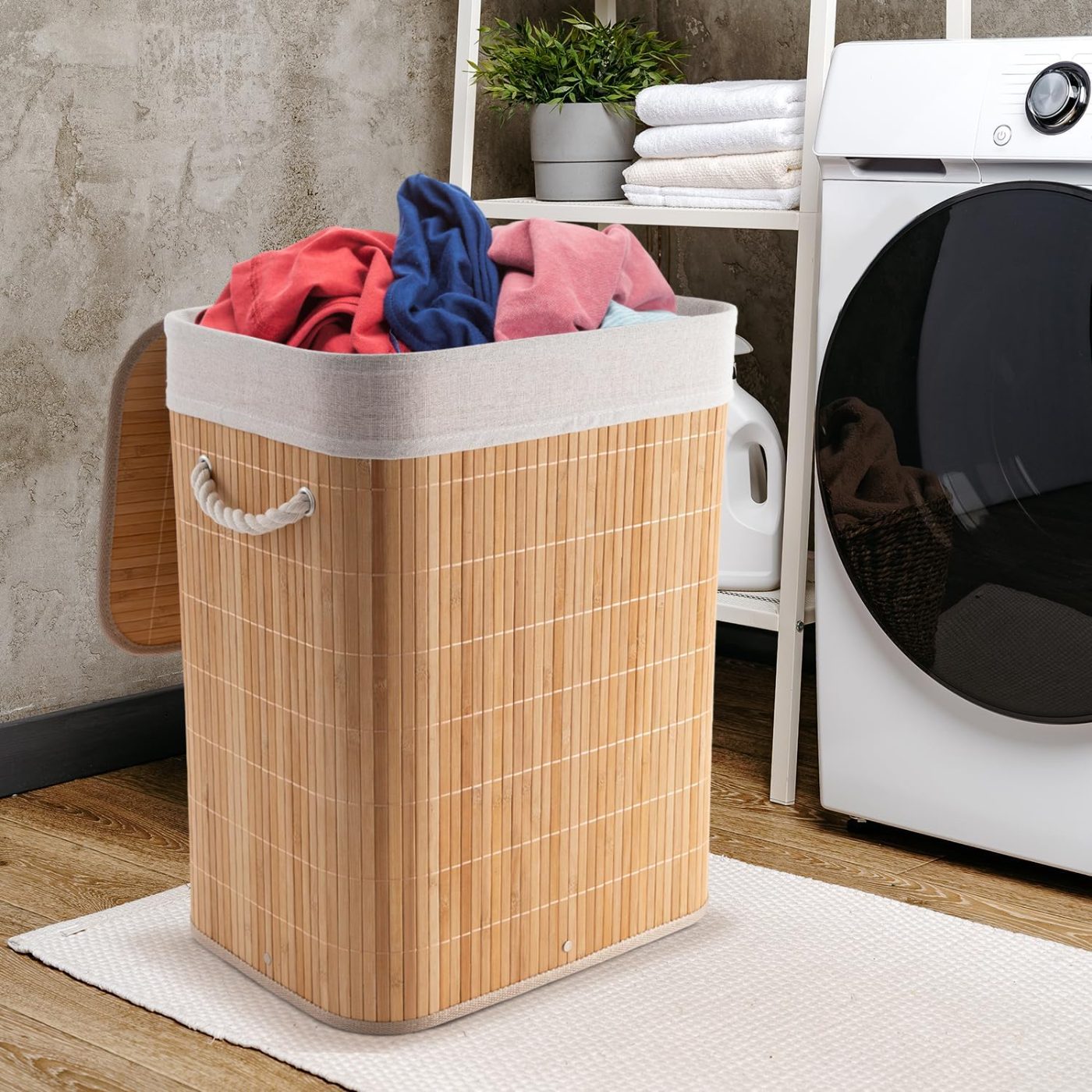 Bamboo Laundry Basket — view 2