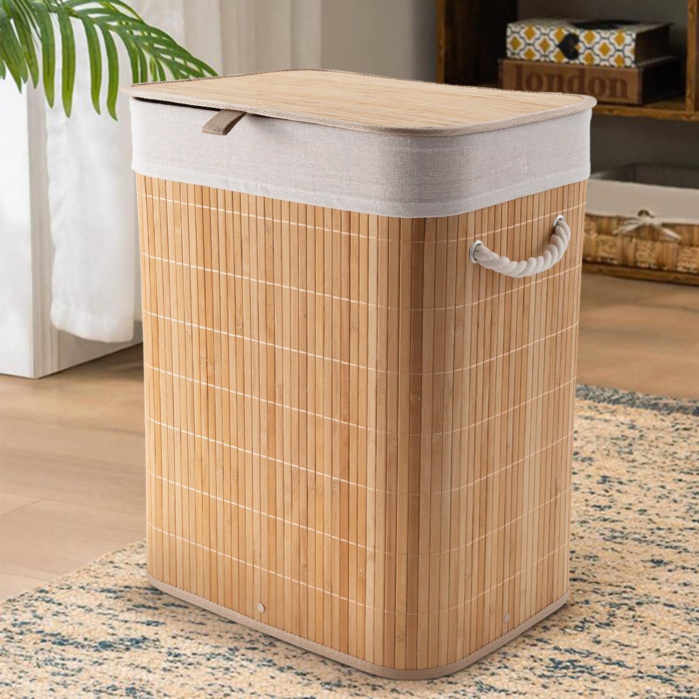 Bamboo Laundry Basket — view 3