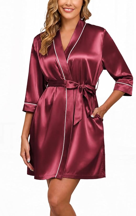 Women's Satin Spa Robe