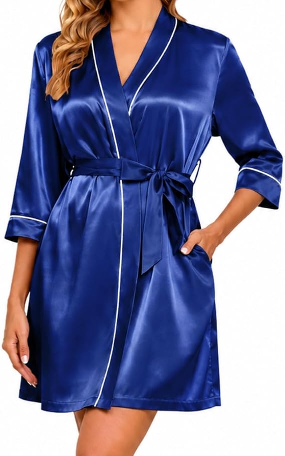 Women's Satin Spa Robe — view 2