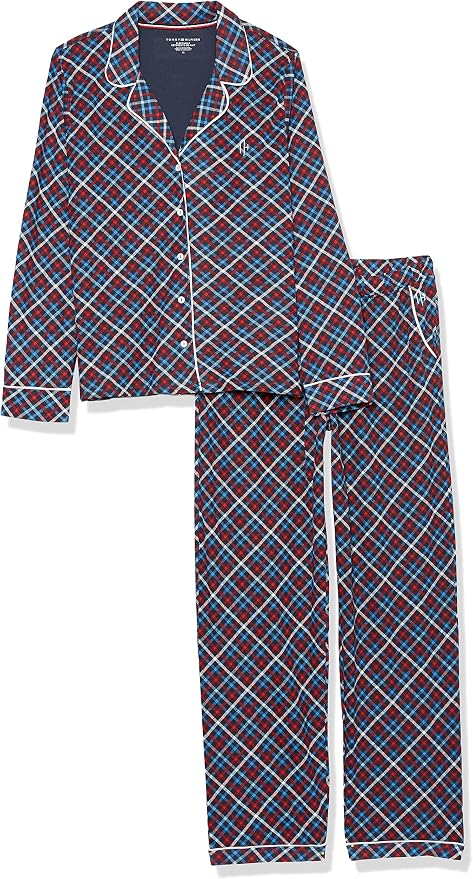 Tommy Hilfiger Women's Long Sleeve Girlfriend Sleep Pajama Set Pj — view 2
