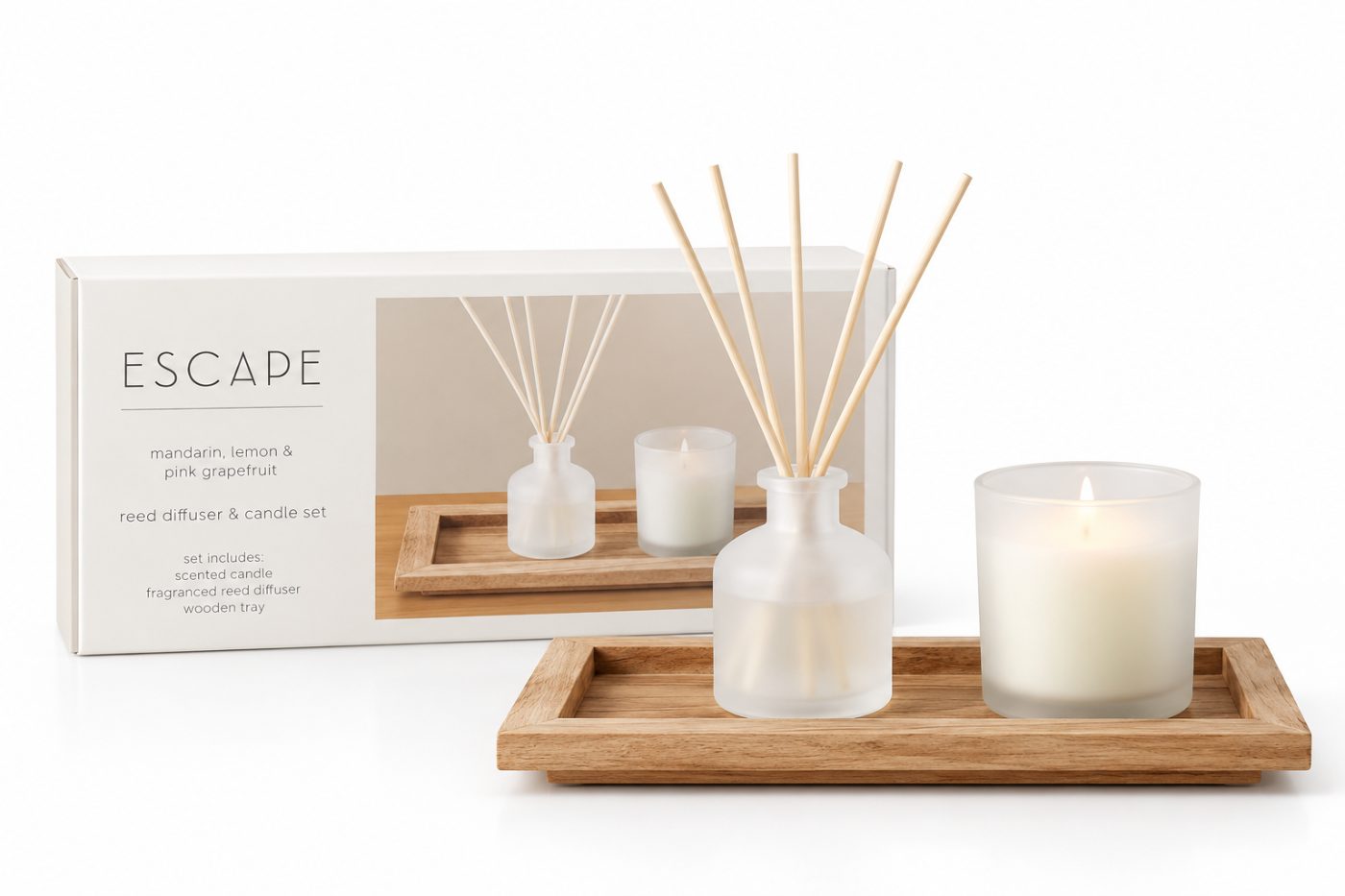 Escape Scented Set — Mandarin, Lemon & Pink Grapefruit