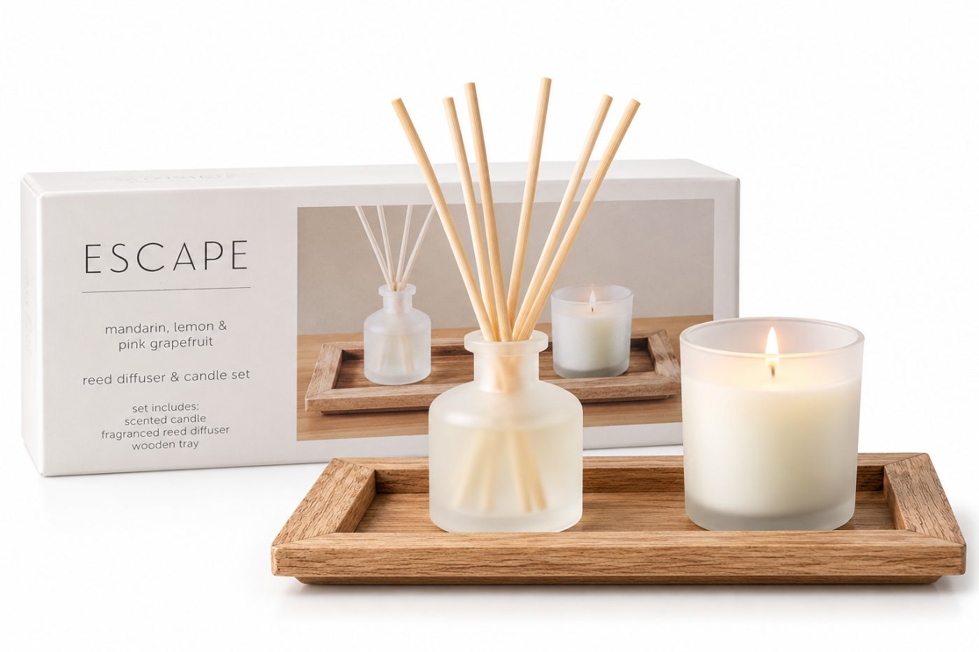 Unwind Scented Set — Mandarin, Lemon & Pink Grapefruit