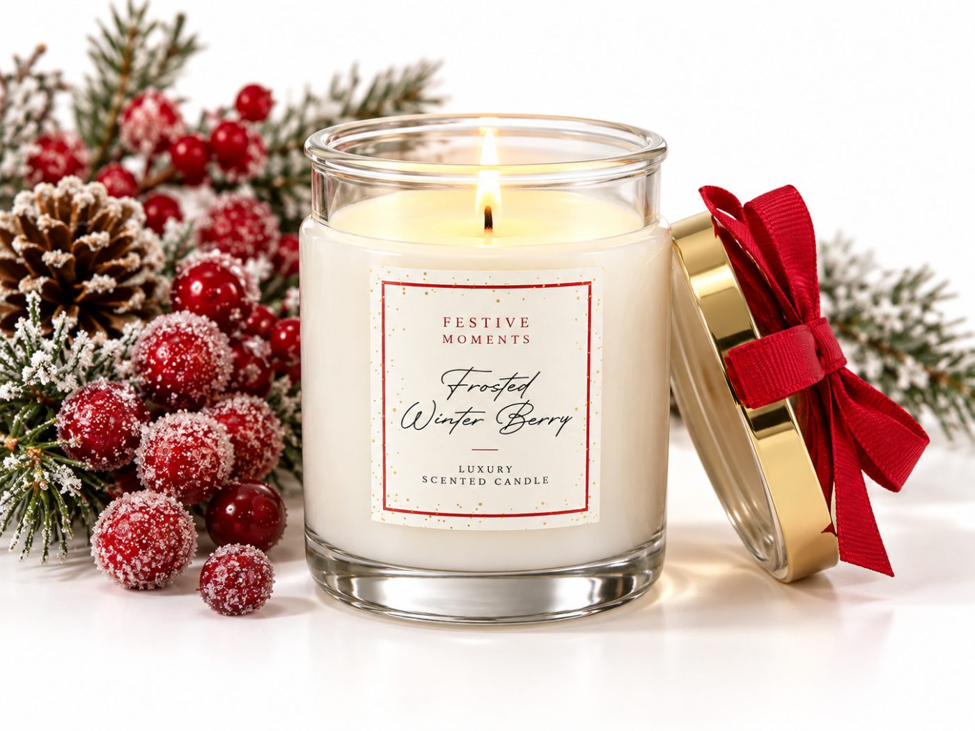 Frosted Winter Berry - Scented Candle — view 2