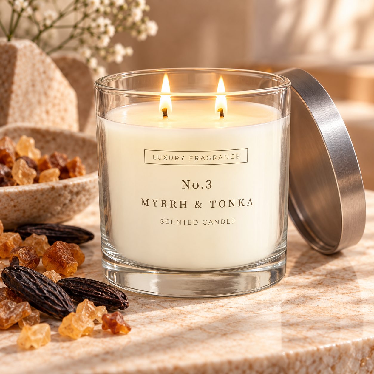 No.3 Myrrh & Tonka - Scented Candle — view 3