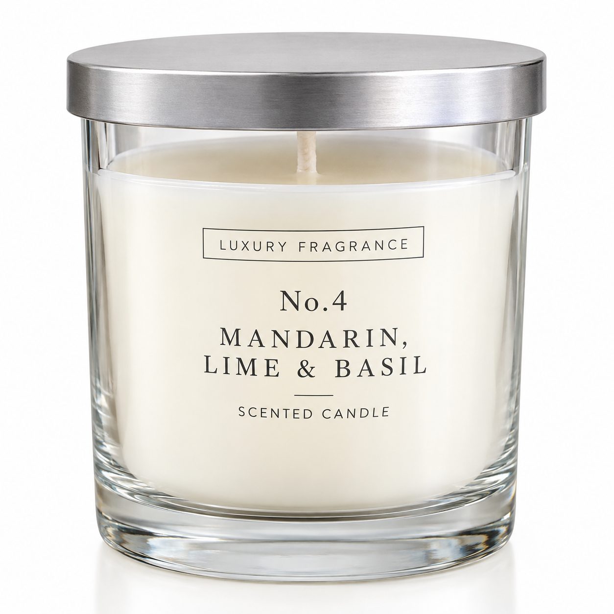 No. 4 Mandarin, Lime & Basil - Candle
