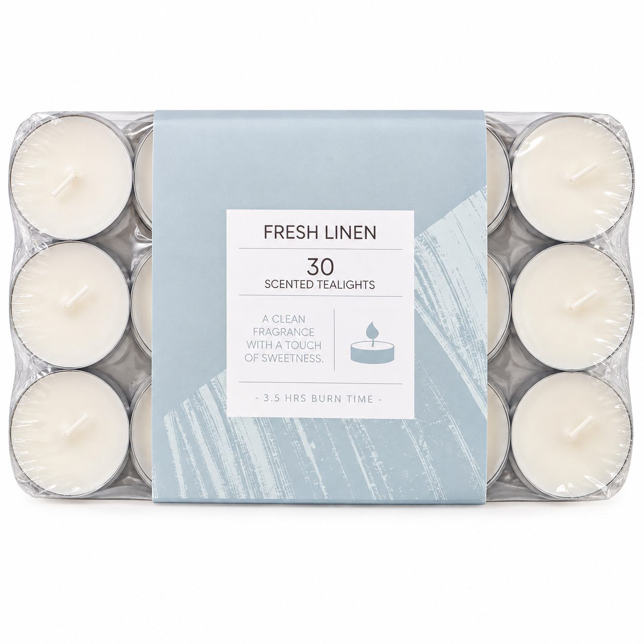 Fresh Linen Scented Tea Light Candles