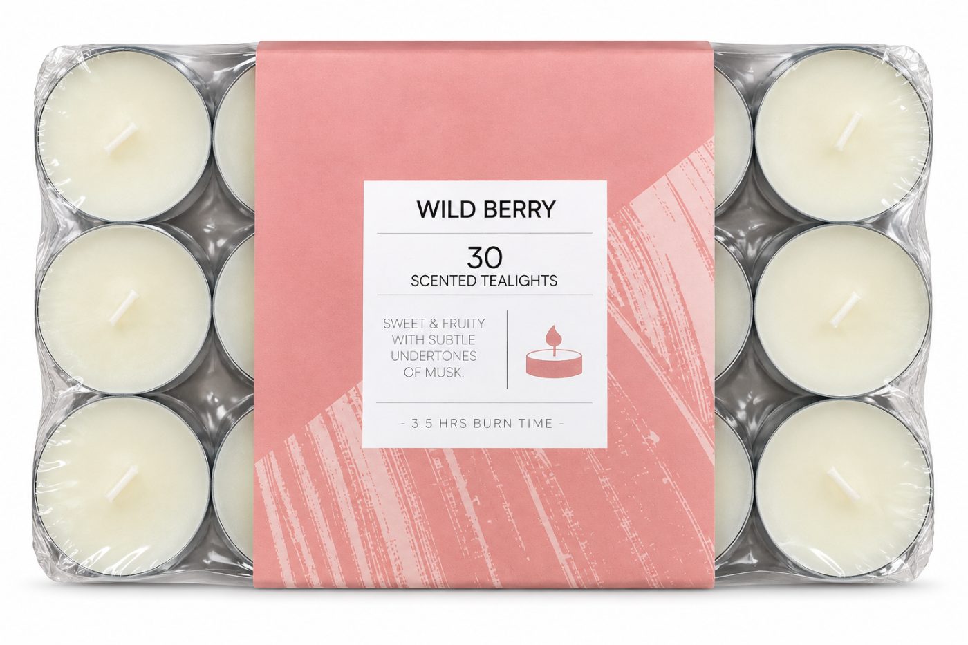 Wild berry Scented Tea Light Candles