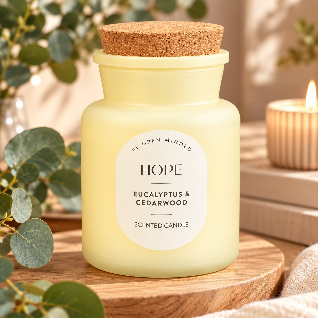 Hope - Eucalyptus and Cedar wood - Scented Candle - 203g — view 2