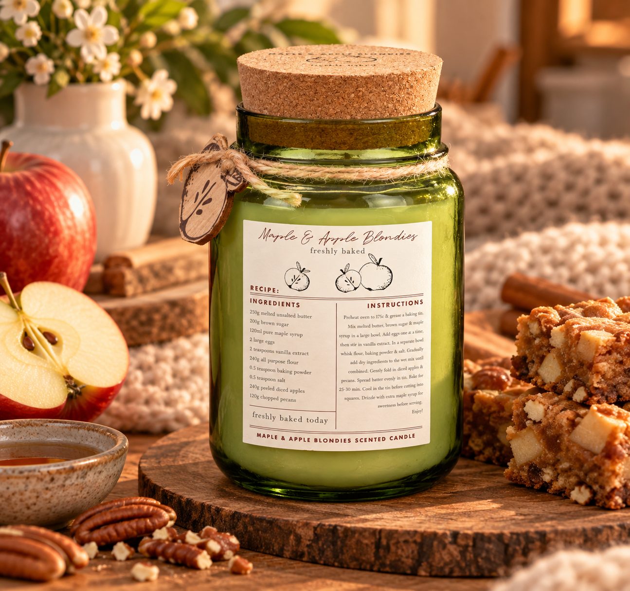 Maple & Apple Blondies - Fragranced Candle — view 2