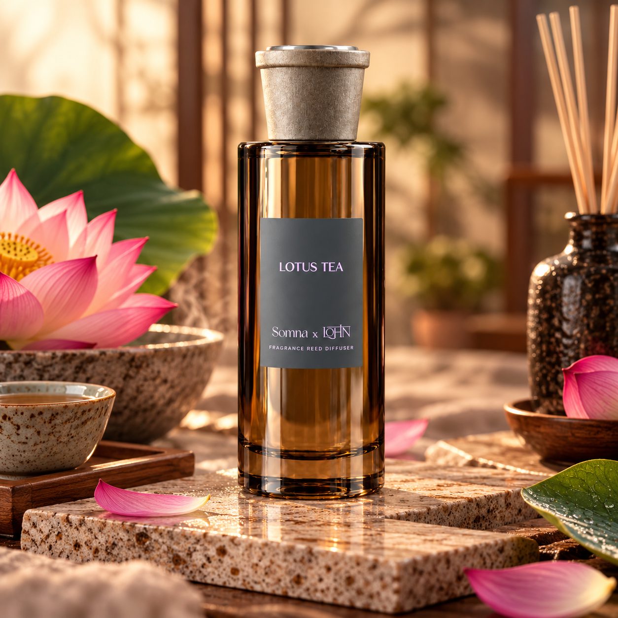 Fragrance Reed Diffuser — Lotus Tea — view 2