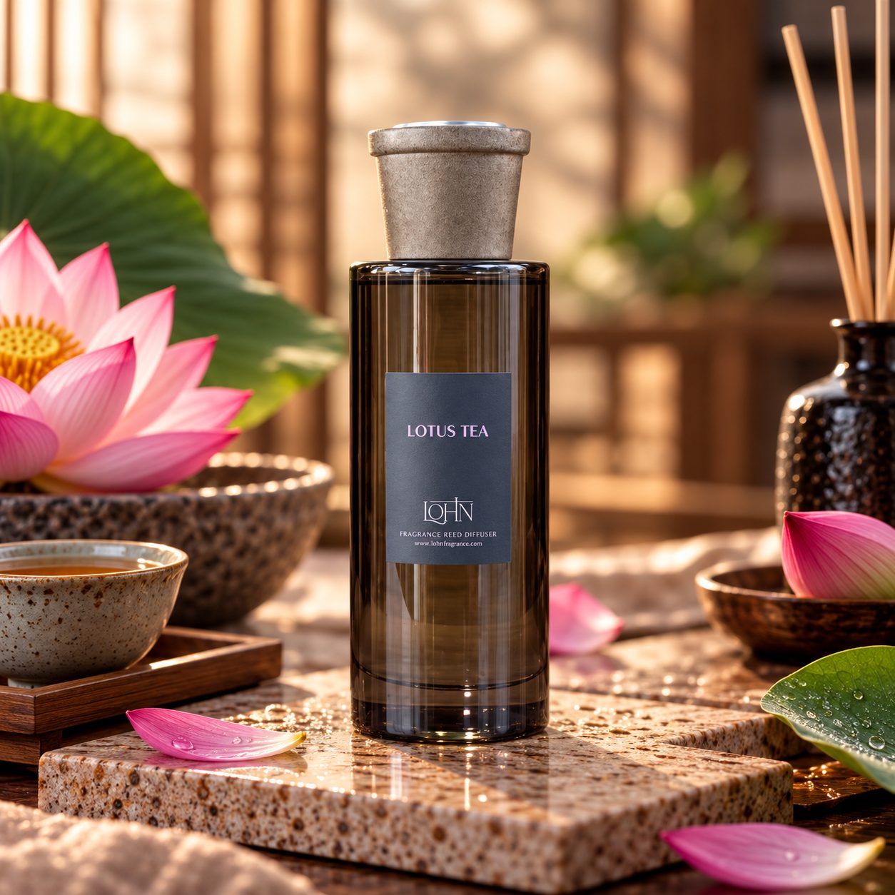 Fragrance Reed Diffuser — Lotus Tea — view 2