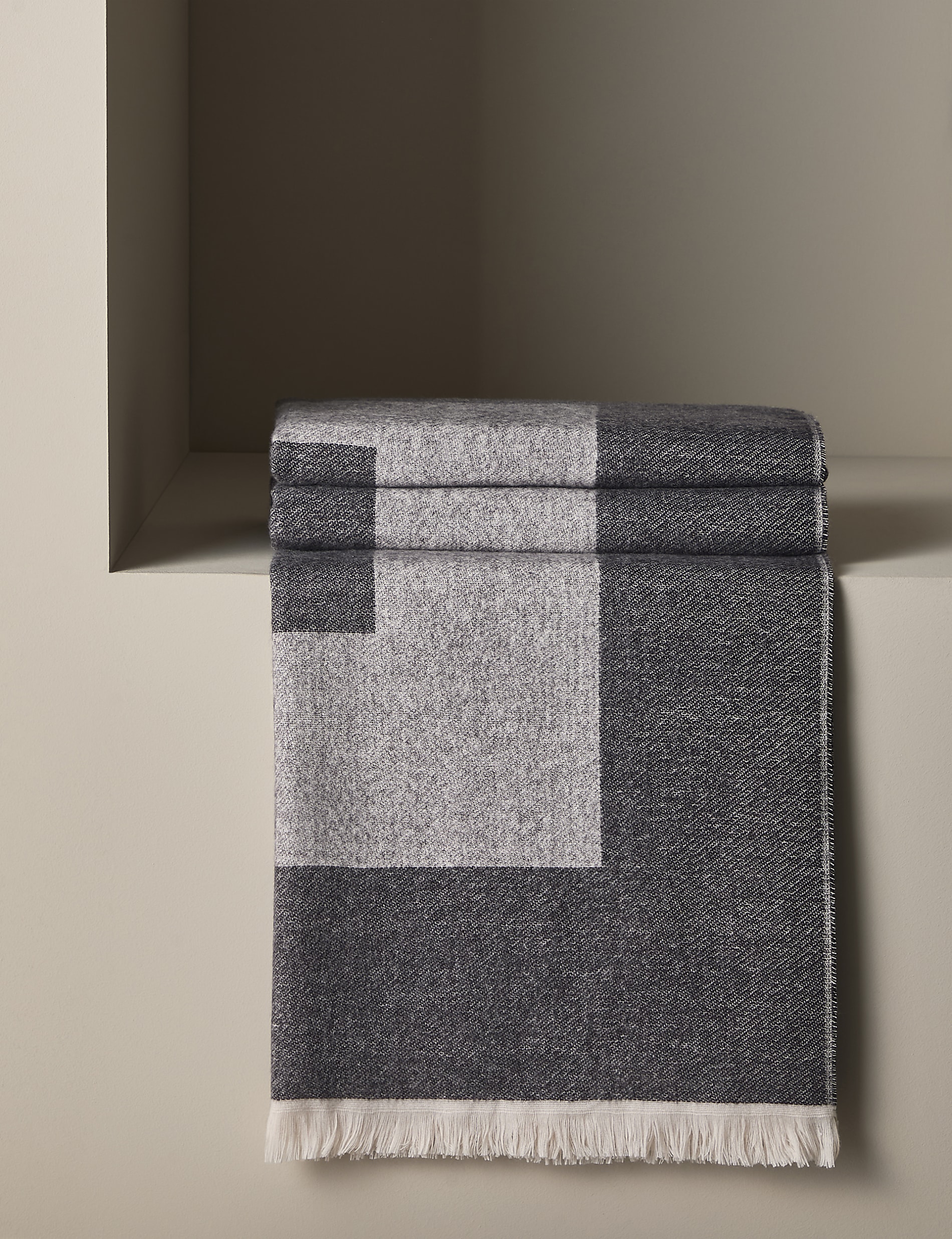 M&S X Kelly Hoppen Border Throw — view 2