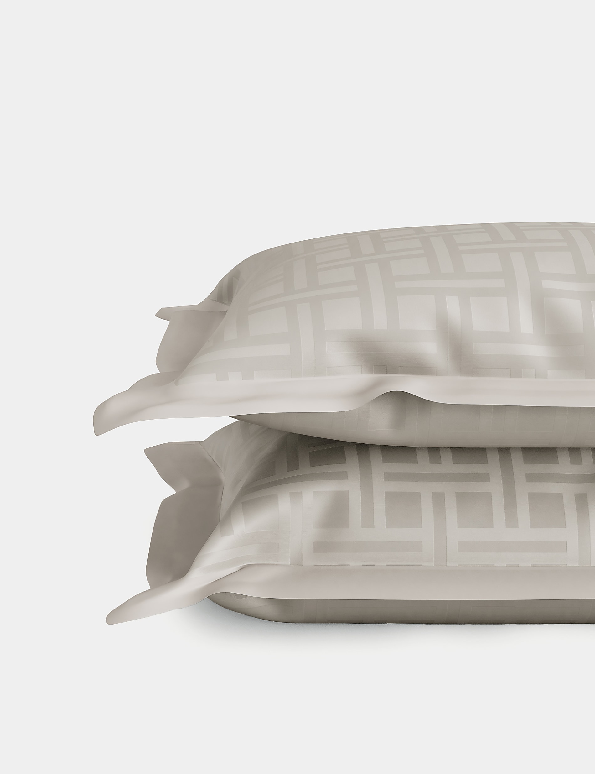 M&S X Kelly Hoppen Geometric Sateen Jacquard Bedset — view 3